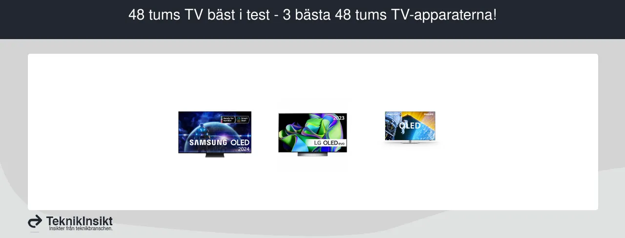 48 tums tv bäst i test