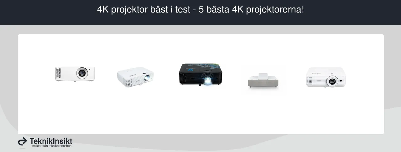 4k projektor bäst i test