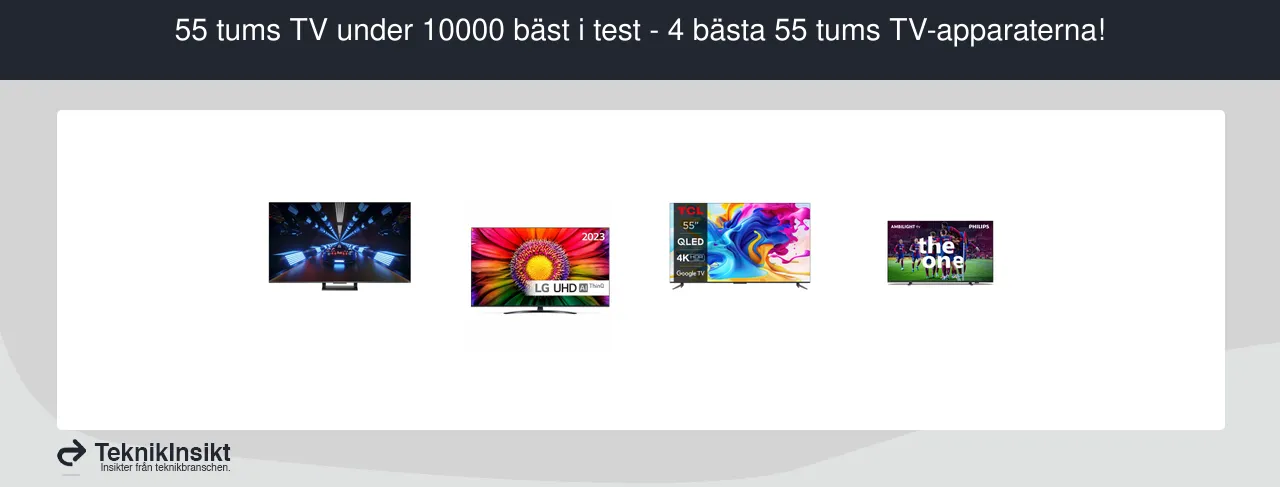 55 tums tv under 10000 bäst i test