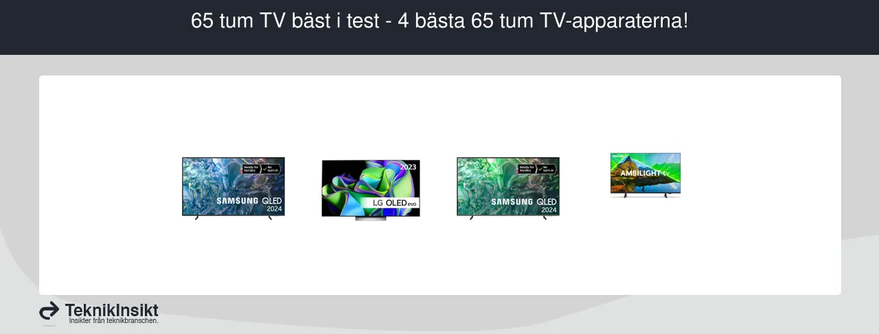 65 tum tv bäst i test