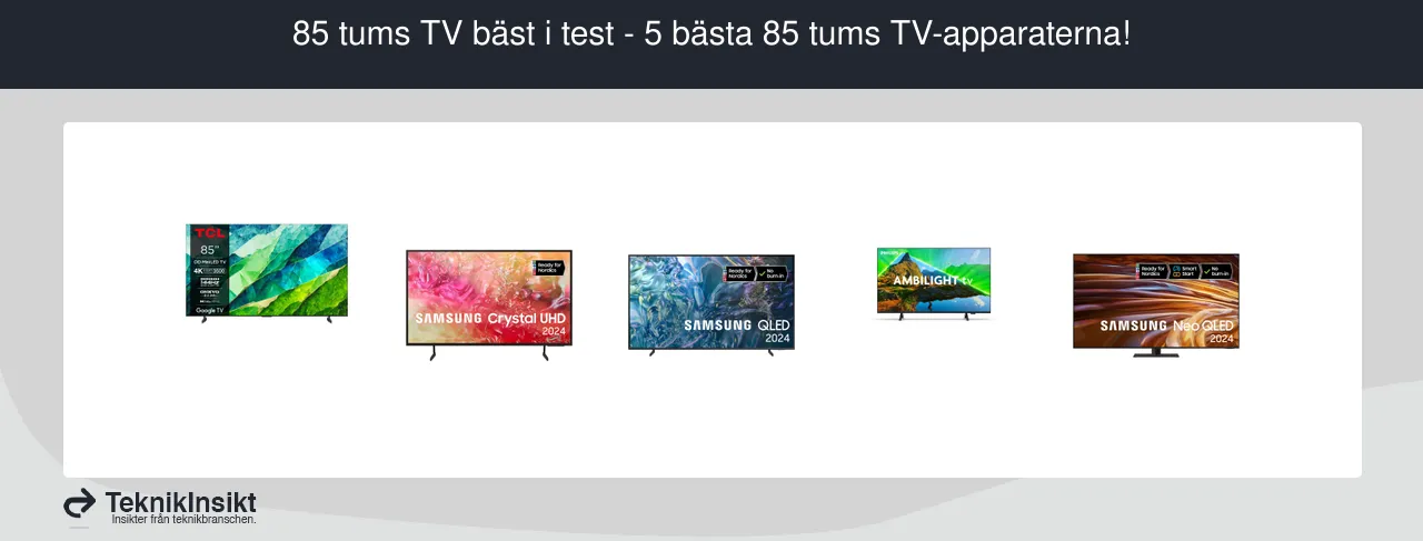 85 tums tv bäst i test