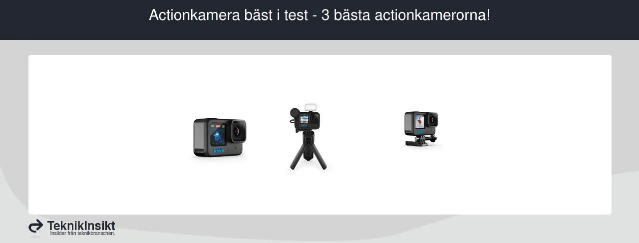 Actionkamera bäst i test