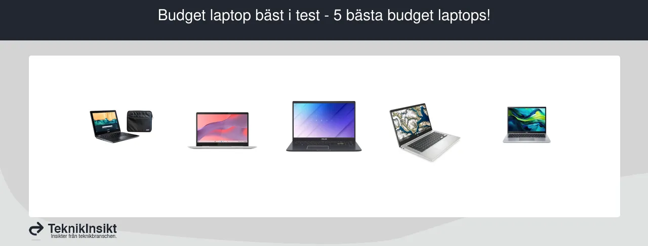 Budget laptop bäst i test