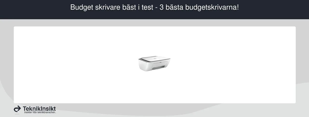 Budget skrivare bäst i test