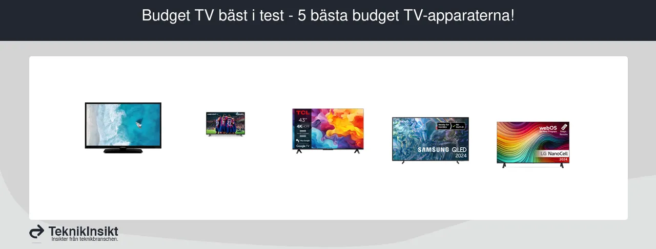 Budget tv bäst i test