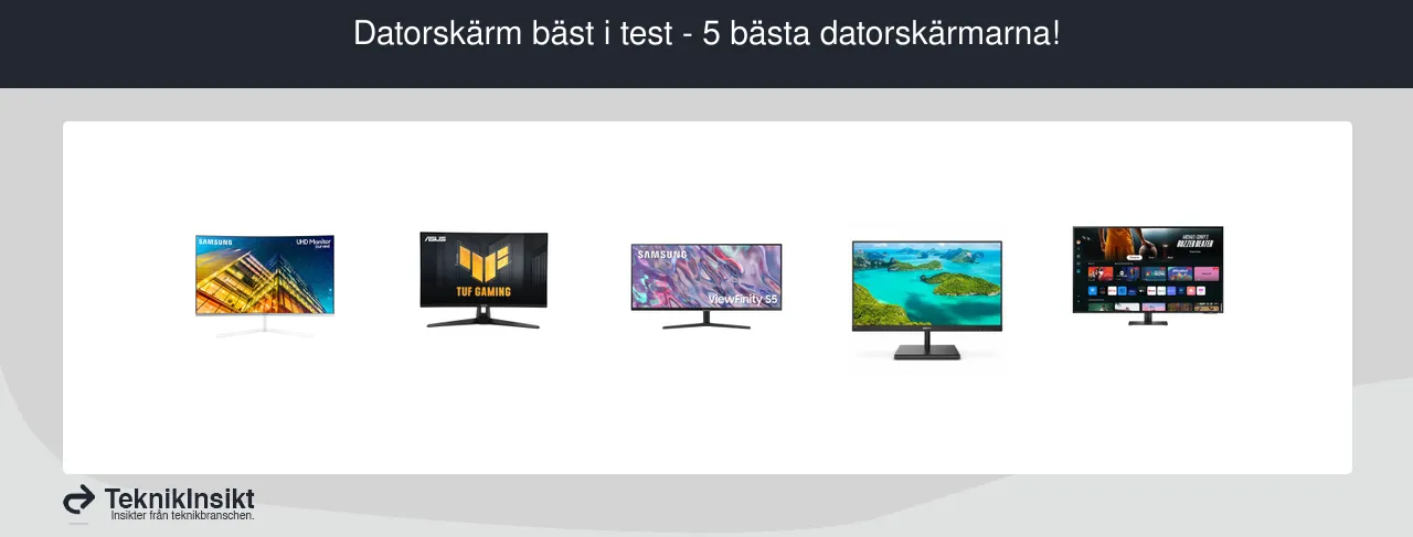 Datorskärm bäst i test