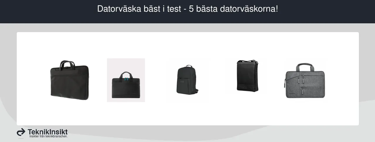 Datorväska bäst i test