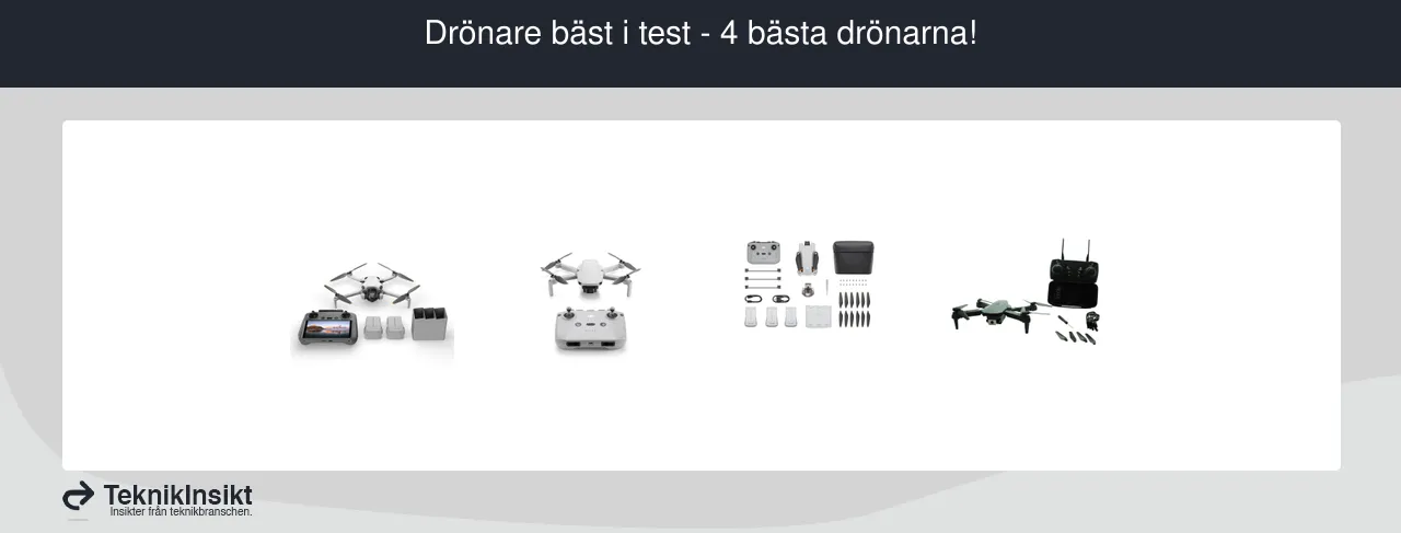 Drönare bäst i test