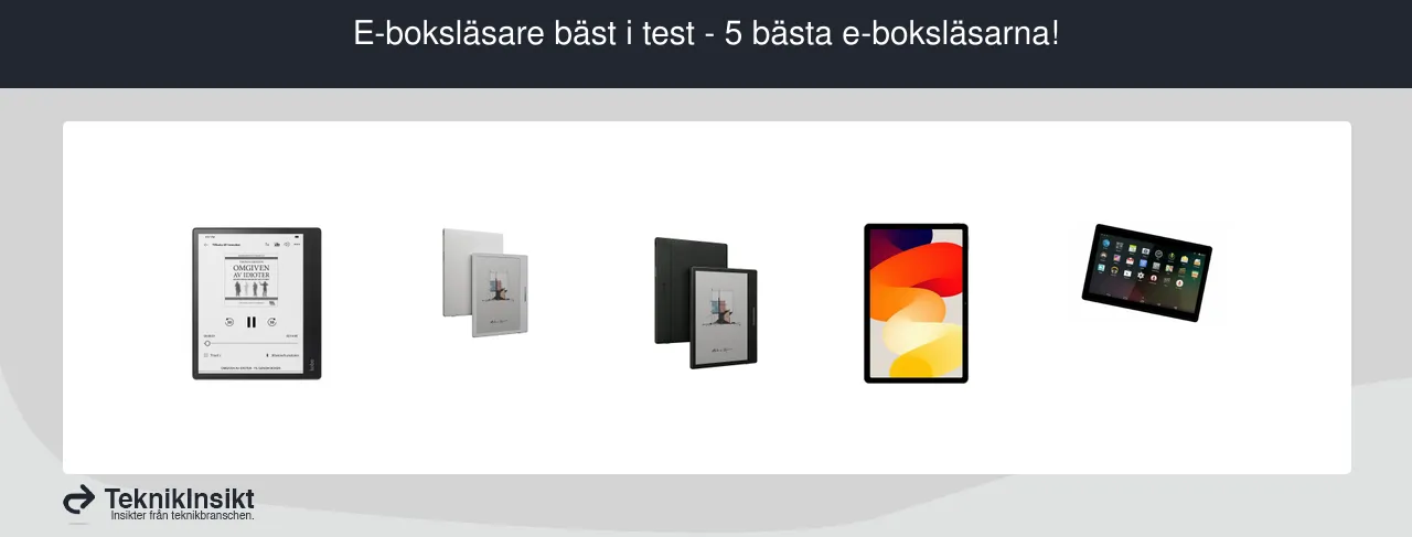 E-boksläsare bäst i test