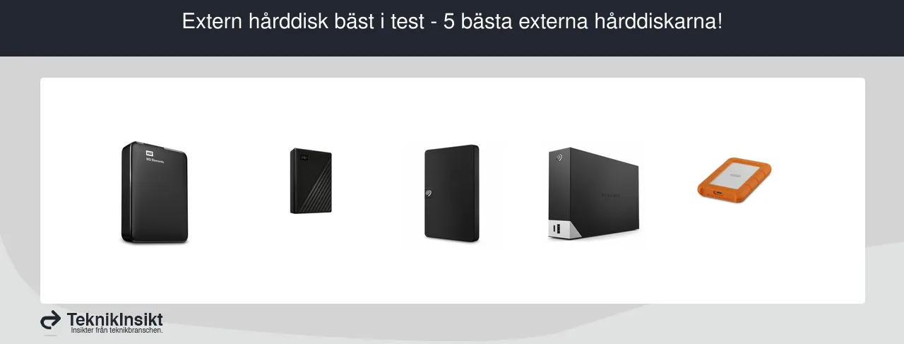 Extern hårddisk bäst i test