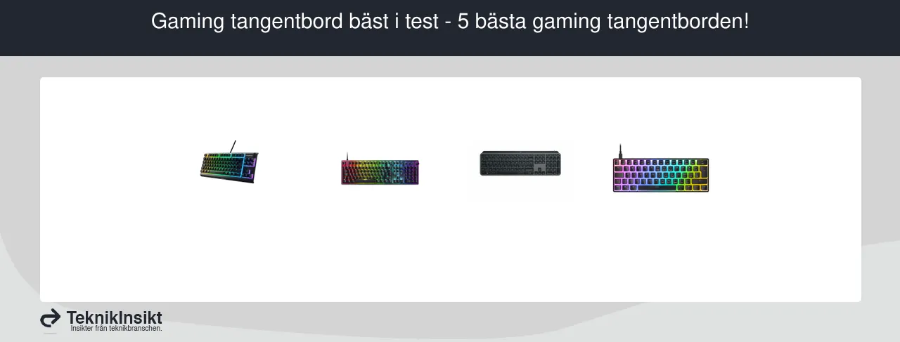 Gaming tangentbord bäst i test