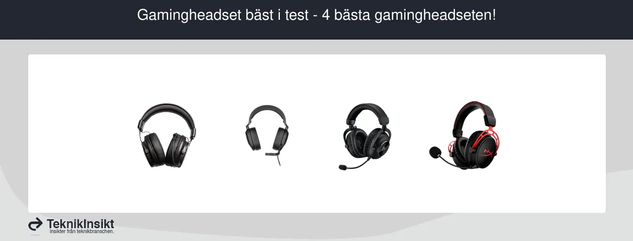 Gamingheadset bäst i test