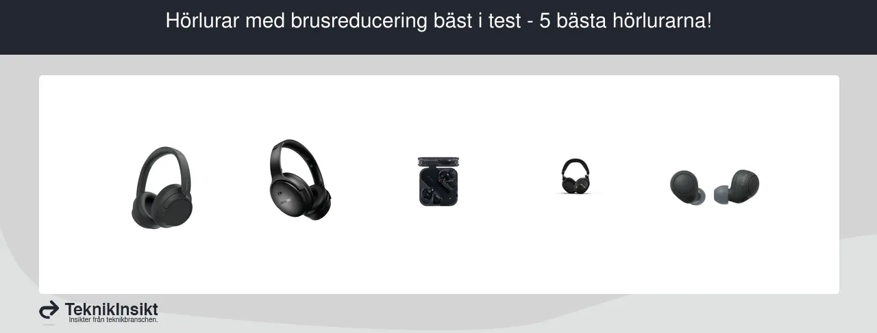 Hörlurar med brusreducering bäst i test