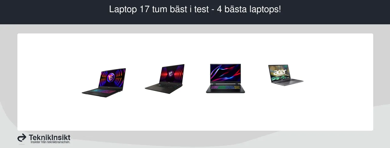 Laptop 17 tum bäst i test