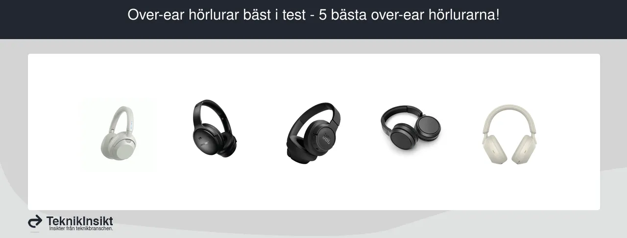 Over ear hörlurar bäst i test