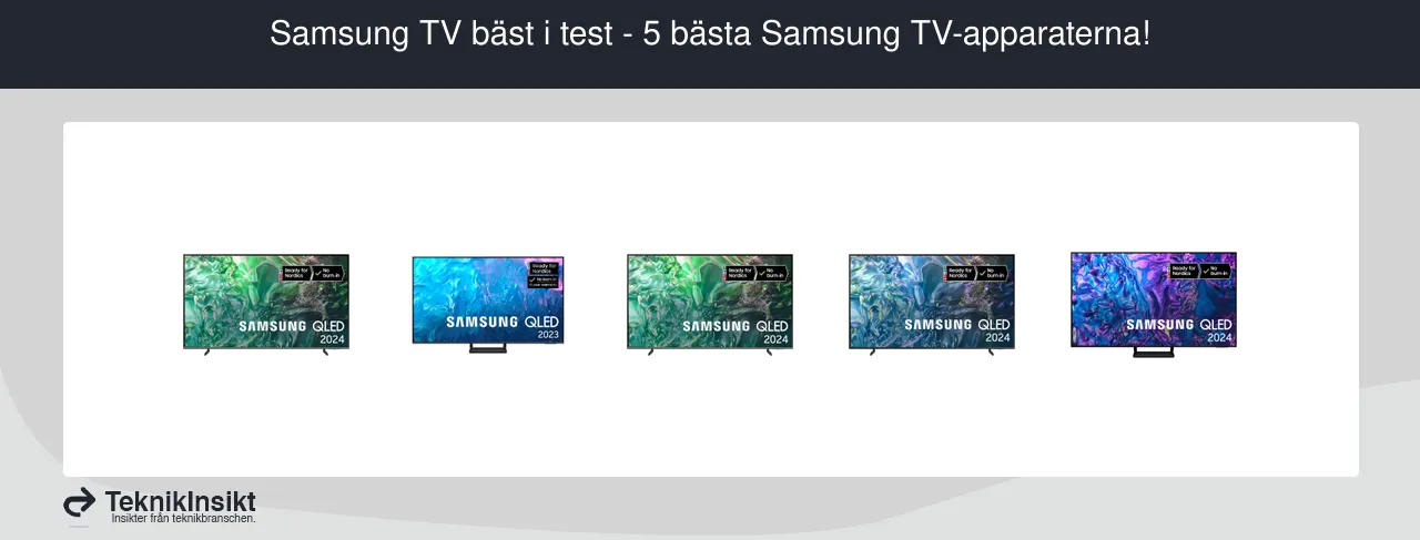 Samsung tv bäst i test