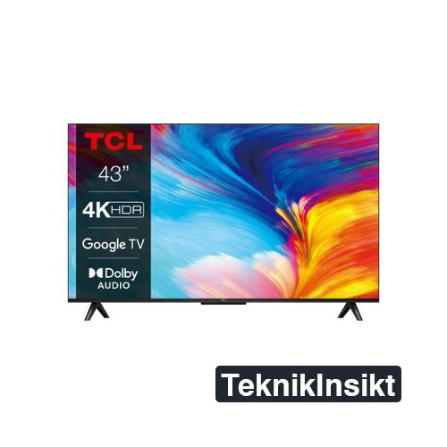 TCL 43" 43P635 / LED / 4K / 60 Hz / Google TV (Fyndvara - Klass 1)