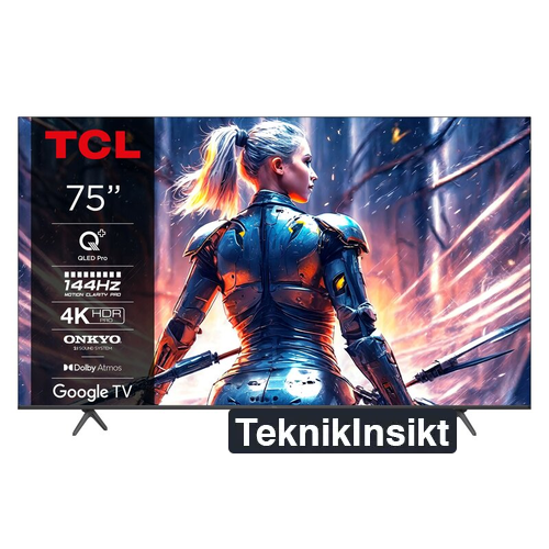 TCL 75T8B 75" 4K QLED PRO HDR Smart TV / Ultra HD / Google TV / 144Hz