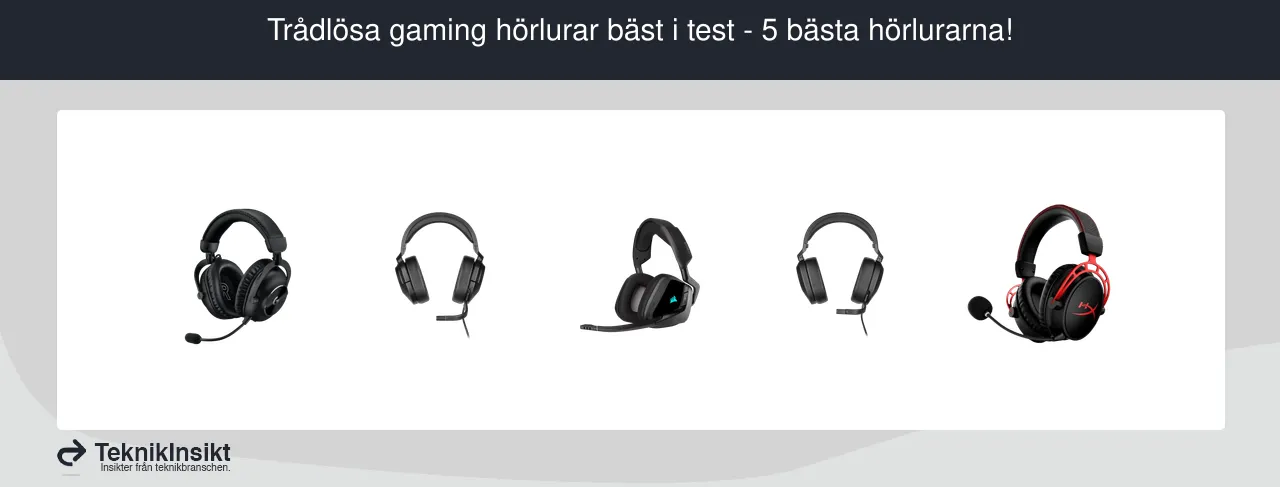 Trådlösa gaming hörlurar bäst i test