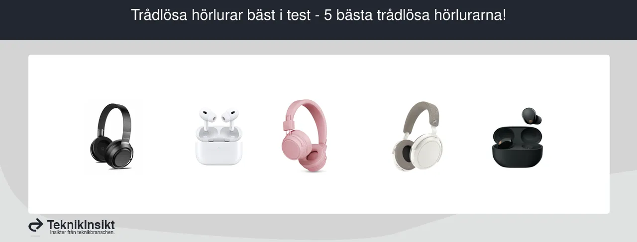 Trådlösa hörlurar bäst i test