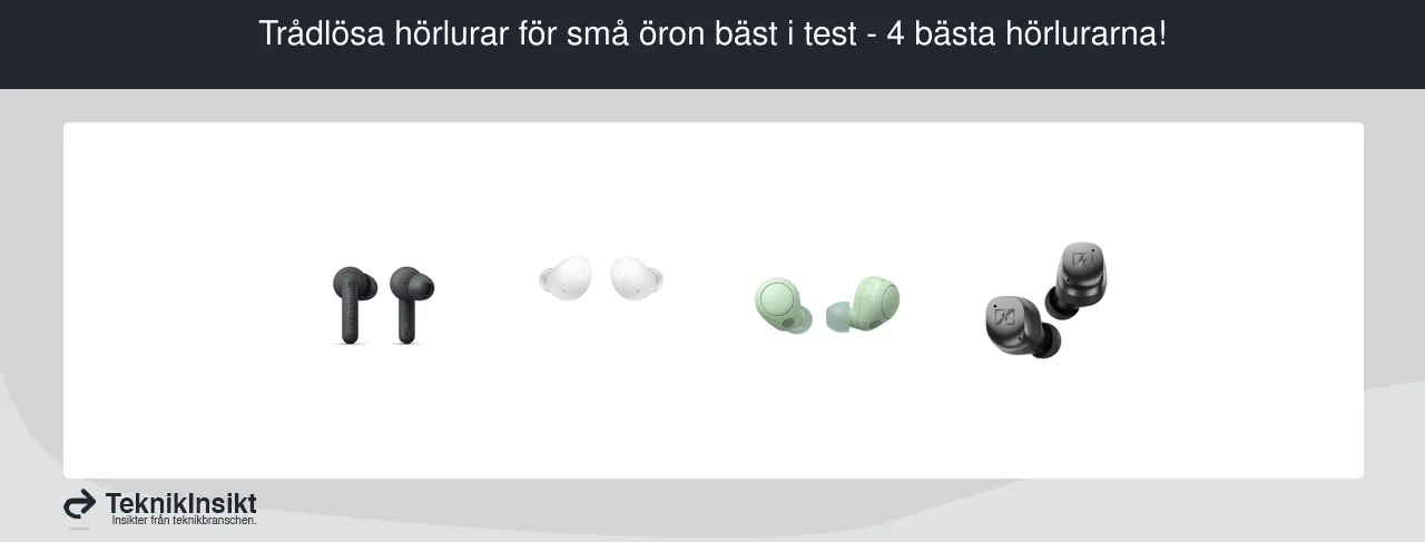 Trådlösa hörlurar för små öron bäst i test