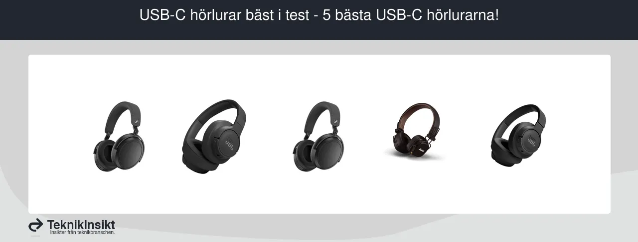 Usb-c hörlurar bäst i test